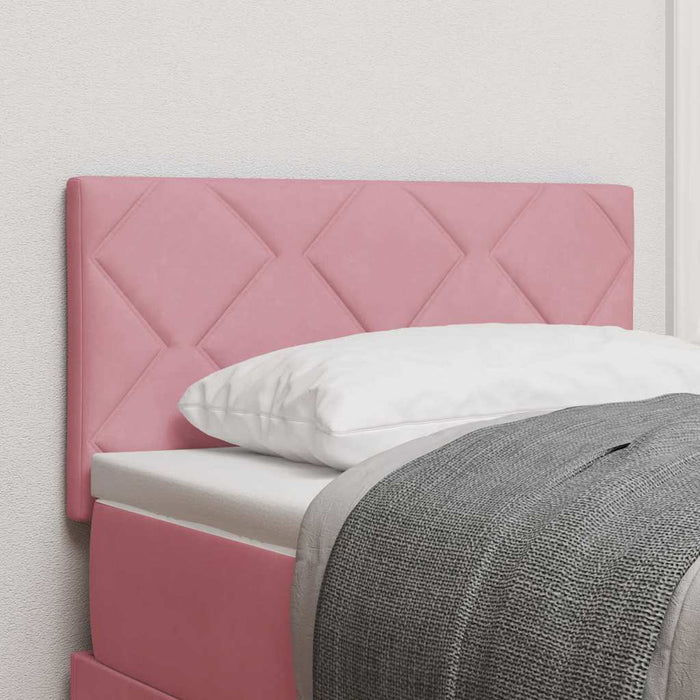Tăblie cap Roz 80 cm Catifea - WALTI WALTI