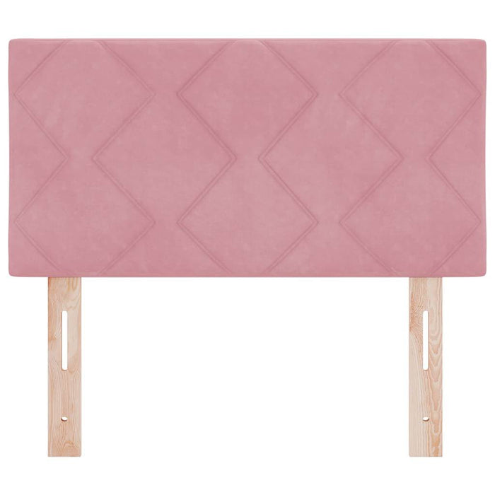 Tăblie cap Roz 80 cm Catifea - WALTI WALTI