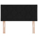 Tăblie din Țesătură Geometric cu headboard Negru 90 cm țesătură - WALTI WALTI