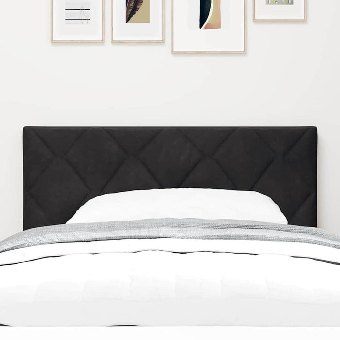Tăblie cap Pe perete Geometric cu headboard Negru 90 cm Catifea - WALTI WALTI