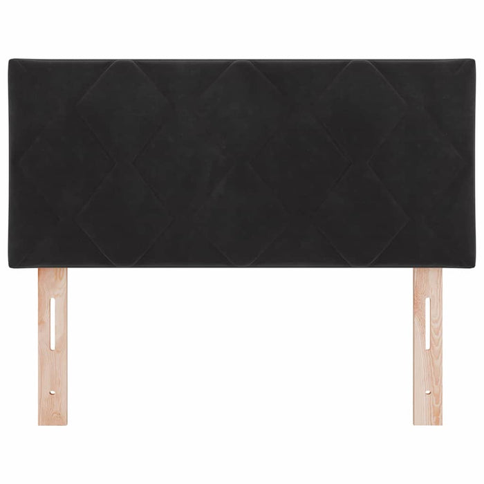Tăblie cap Pe perete Geometric cu headboard Negru 90 cm Catifea - WALTI WALTI