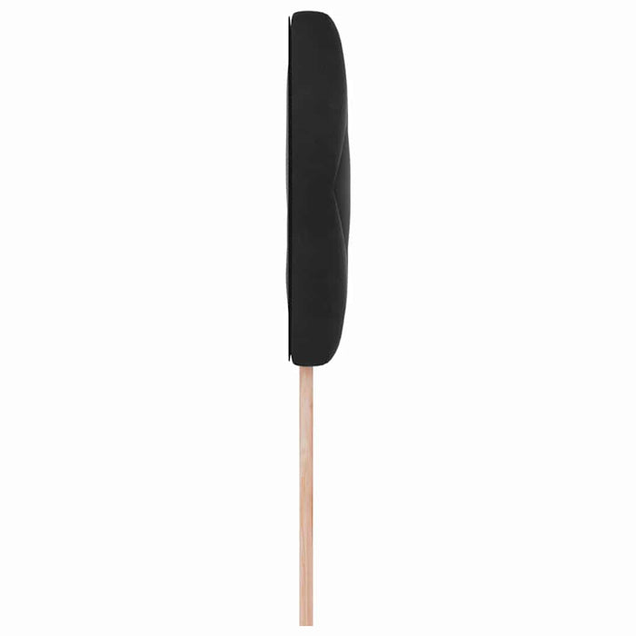Tăblie cap Pe perete Geometric cu headboard Negru 90 cm Catifea - WALTI WALTI