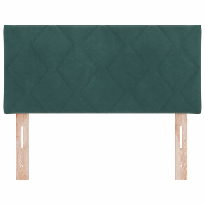 Tăblie cap Pe perete Geometric Verde închis 90 cm Catifea - WALTI WALTI
