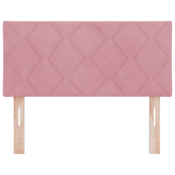 Tăblie cap Roz 90 cm Catifea WALTI