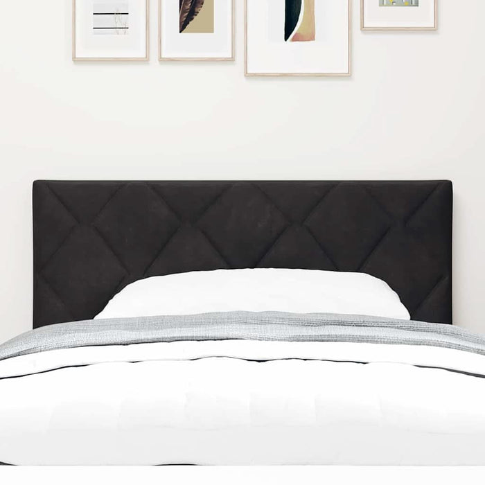 Tăblie cap Pe perete Geometric Manual Negru 100 cm Catifea - WALTI WALTI