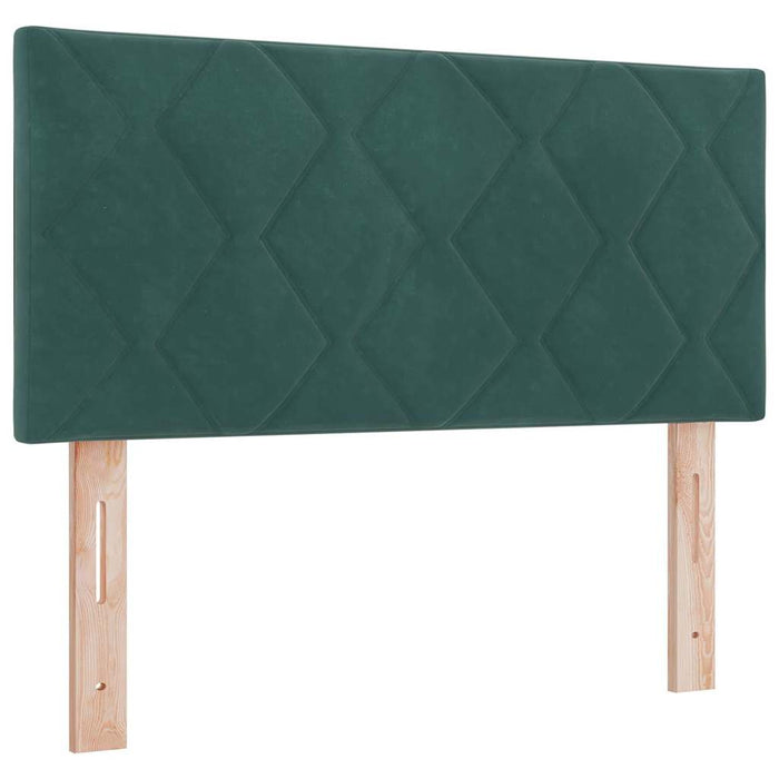 Tăblie cap Verde închis 100 cm Catifea WALTI