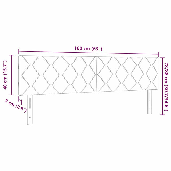 Tăblie cap Crem țesătură WALTI