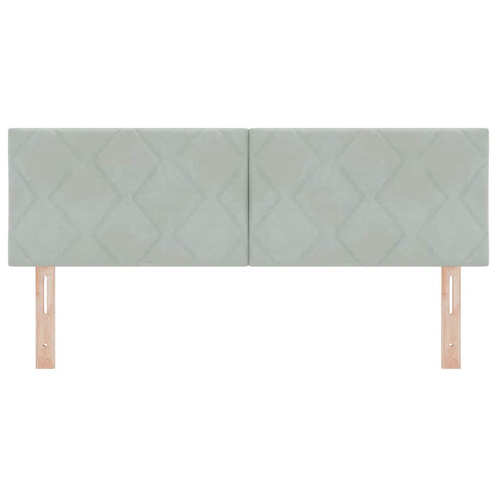 Tăblie cap Gri deschis 160 cm Catifea WALTI