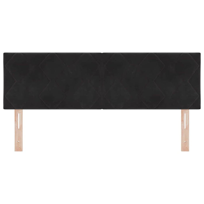 Tăblie cap Negru 160 cm Catifea WALTI