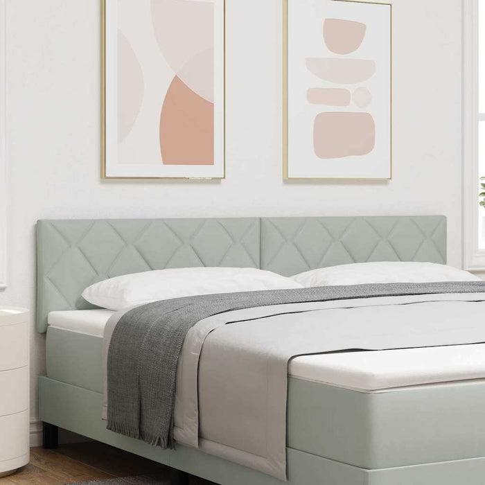 Tăblie cap cu headboard Gri deschis 180 cm Catifea - WALTI WALTI