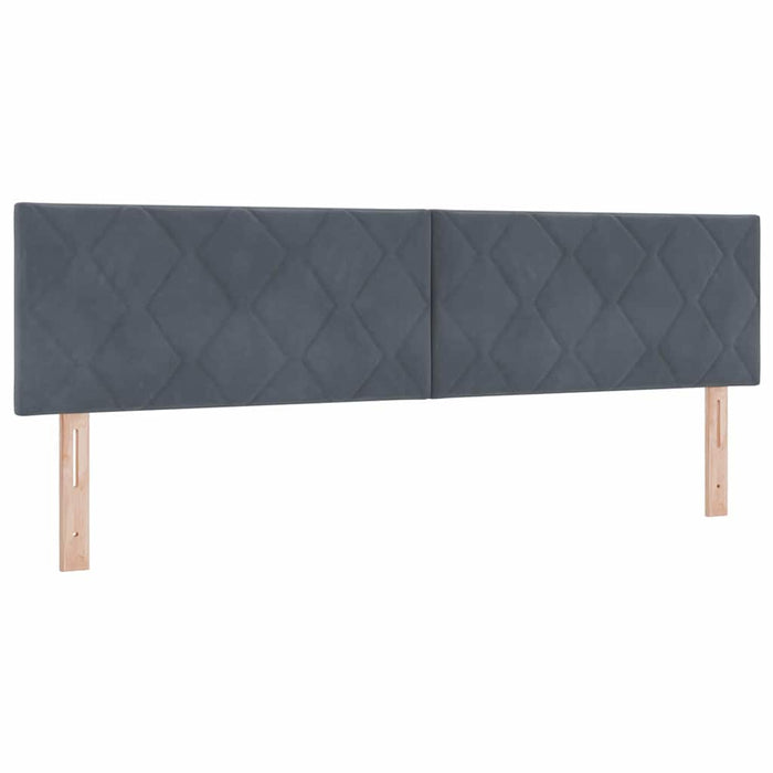 Tăblie cap Gri închis 180 cm Catifea WALTI