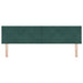 Tăblie cap cu headboard Verde închis 180 cm Catifea - WALTI WALTI