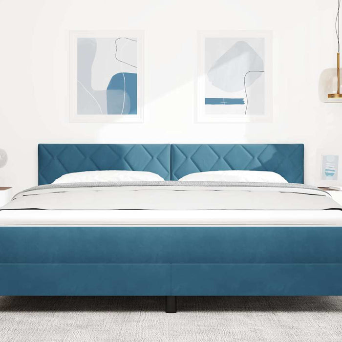 Tăblie cap cu headboard Albastru închis 180 cm Catifea - WALTI WALTI