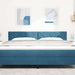 Tăblie cap cu headboard Albastru închis 180 cm Catifea - WALTI WALTI