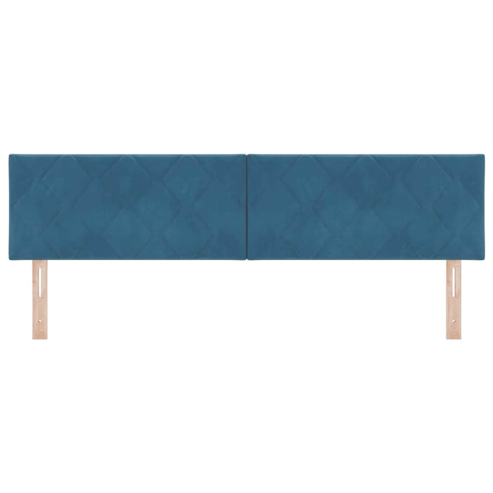 Tăblie cap cu headboard Albastru închis 180 cm Catifea - WALTI WALTI