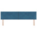 Tăblie cap cu headboard Albastru închis 180 cm Catifea - WALTI WALTI