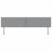 Tăblie cap cu headboard Gri deschis 200 cm Piele artificială - WALTI WALTI