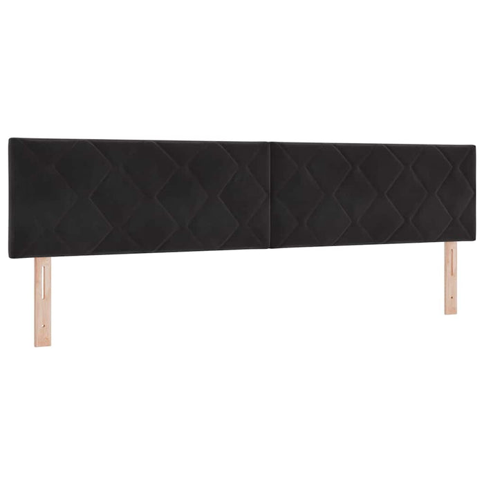 Tăblie cap Negru 200 cm Catifea WALTI