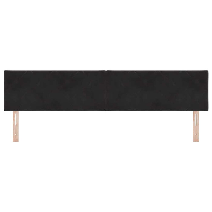Tăblie cap Negru 200 cm Catifea WALTI
