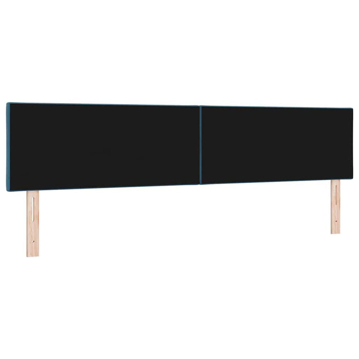 Tăblie cap cu headboard Albastru închis 200 cm Catifea - WALTI WALTI