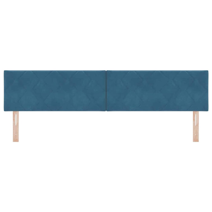 Tăblie cap cu headboard Albastru închis 200 cm Catifea - WALTI WALTI