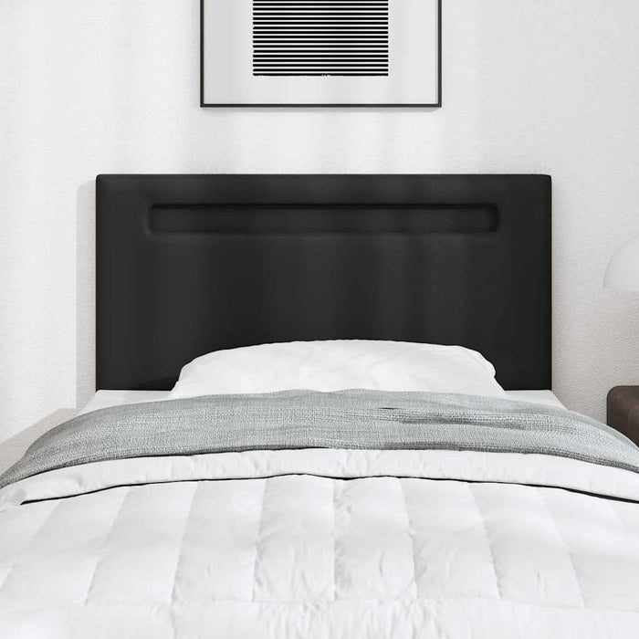 Tăblie cap Pe perete cu headboard Manual Negru 90 cm PVC - WALTI WALTI
