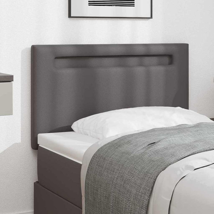 Tăblie cap Pe perete cu headboard Manual Gri 90 cm PVC - WALTI WALTI