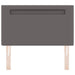 Tăblie cap Pe perete cu headboard Manual Gri 90 cm PVC - WALTI WALTI