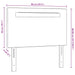 Tăblie cap Pe perete cu headboard Manual Cappuccino 90 cm PVC - WALTI WALTI