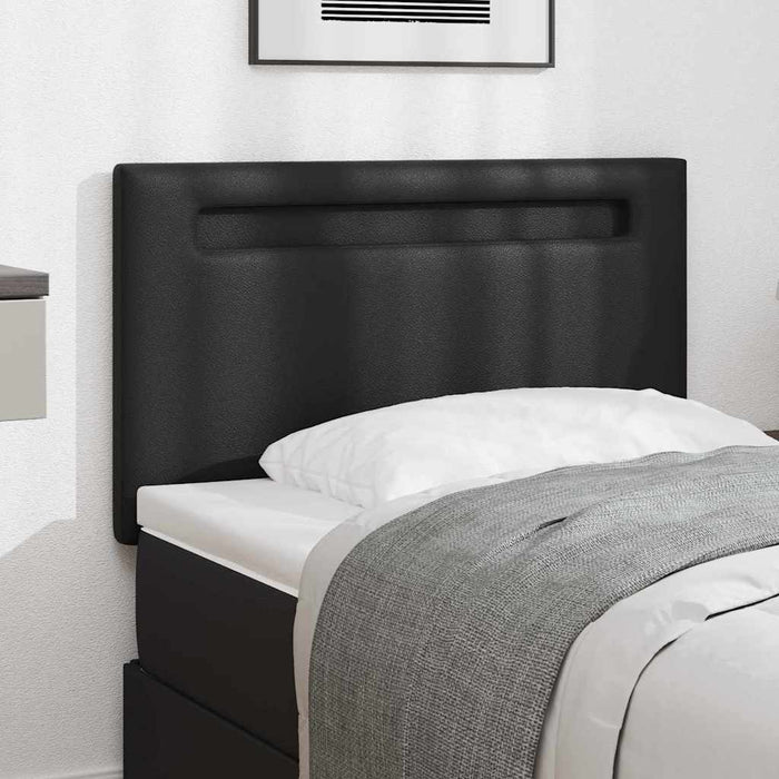 Tăblie cap Pe perete cu headboard Manual Negru 100 cm PVC - WALTI WALTI