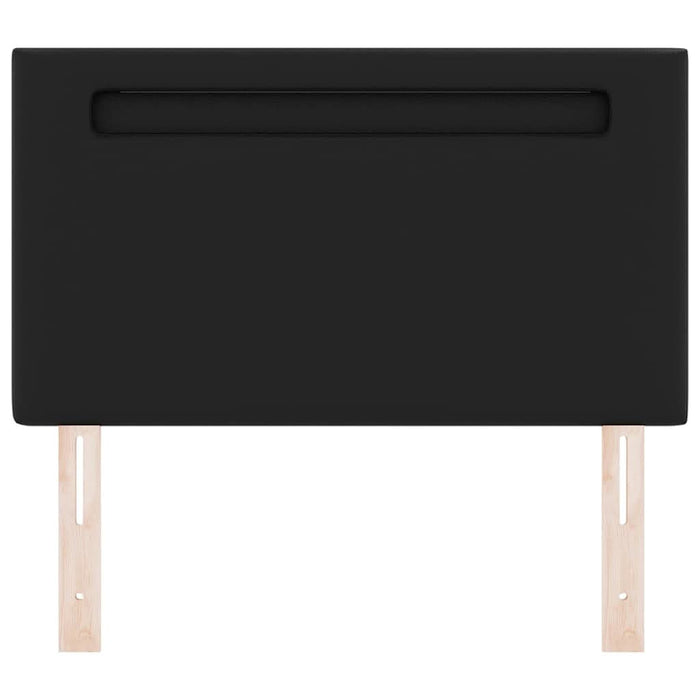 Tăblie cap Pe perete cu headboard Manual Negru 100 cm PVC - WALTI WALTI