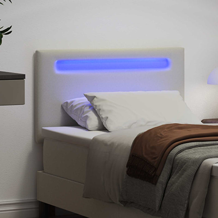 Tăblie LED Alb Piele artificială WALTI