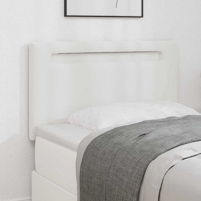 Tăblie cap Pe perete cu headboard Manual Alb 100 cm PVC - WALTI WALTI