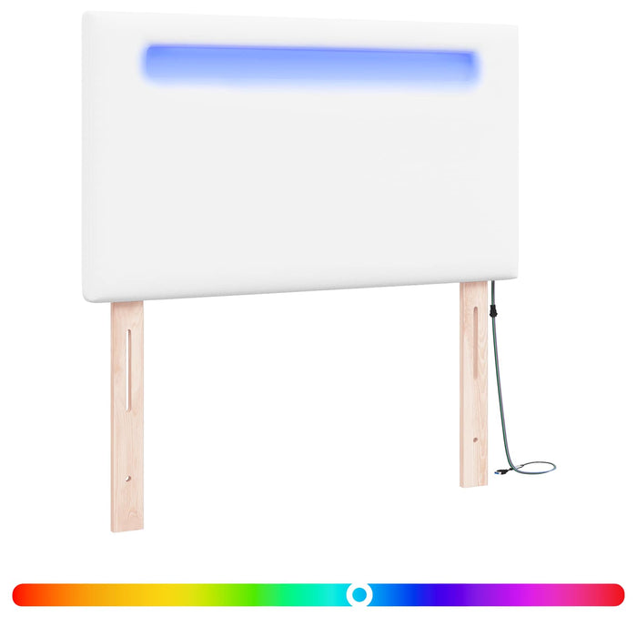 Tăblie LED Alb Piele artificială WALTI