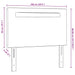 Tăblie cap Pe perete cu headboard Manual Alb 100 cm PVC - WALTI WALTI