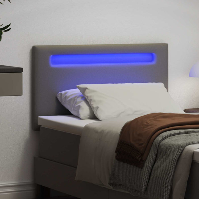 Tăblie LED Gri 100 cm Piele artificială WALTI