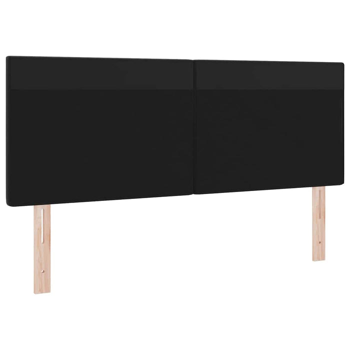 Tăblie cap Pe perete cu headboard Manual Negru 144 cm PVC - WALTI WALTI