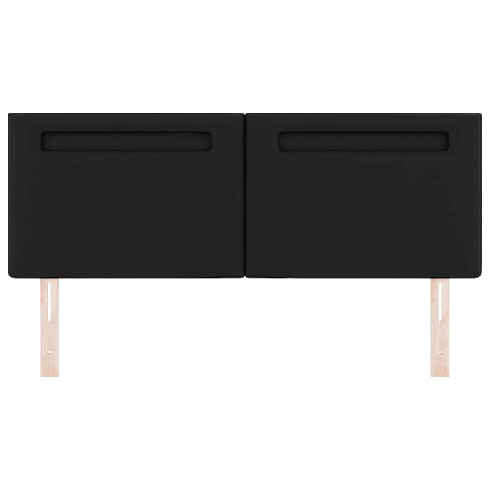 Tăblie cap Pe perete cu headboard Manual Negru 144 cm PVC - WALTI WALTI