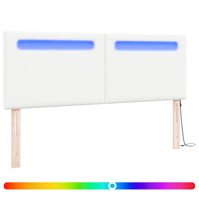 Tăblie LED Alb 144 cm Piele artificială WALTI