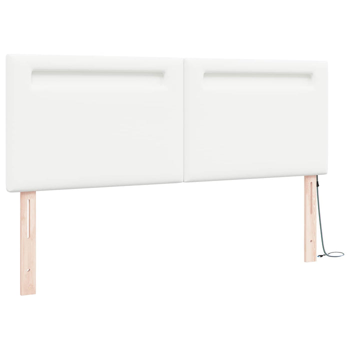 Tăblie LED Alb 144 cm Piele artificială WALTI
