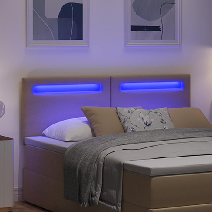 Tăblie LED Cappuccino 144 cm Piele artificială WALTI