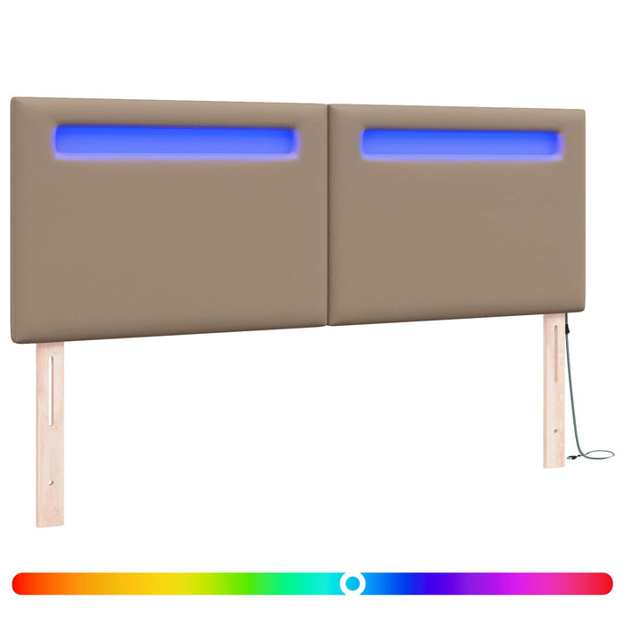 Tăblie LED Cappuccino 144 cm Piele artificială WALTI