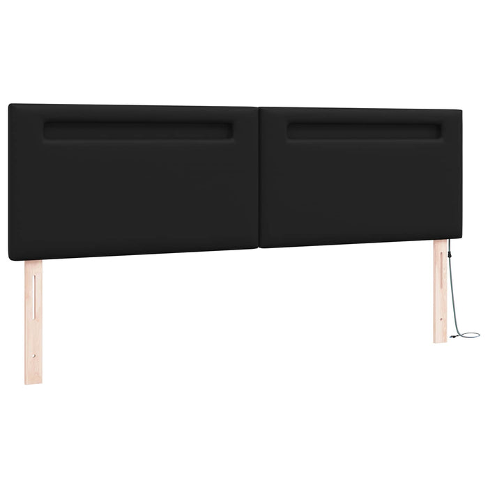 Tăblie LED Negru Piele artificială WALTI