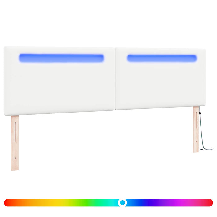 Tăblie LED Alb 180 cm Piele artificială WALTI