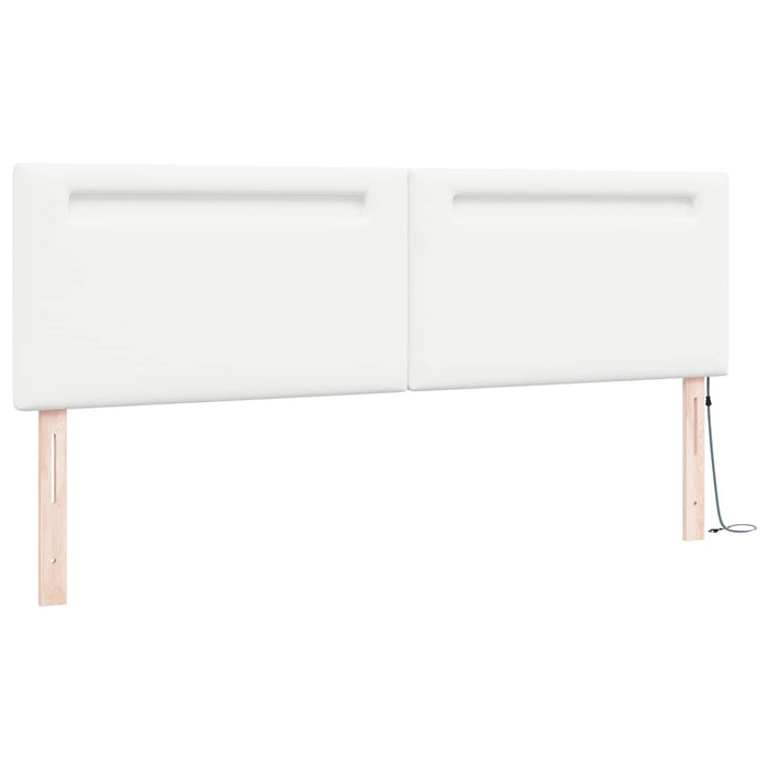 Tăblie LED Alb 180 cm Piele artificială WALTI