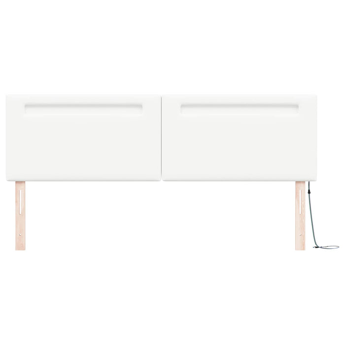 Tăblie LED Alb 180 cm Piele artificială WALTI