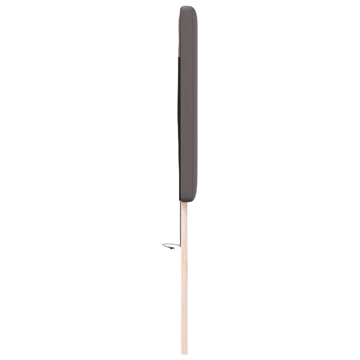 Tăblie LED Gri 180 cm Piele artificială WALTI