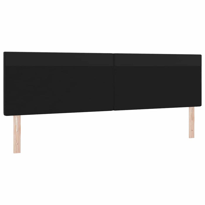 Tăblie cap Pe perete cu headboard Manual Negru 200 cm PVC - WALTI WALTI