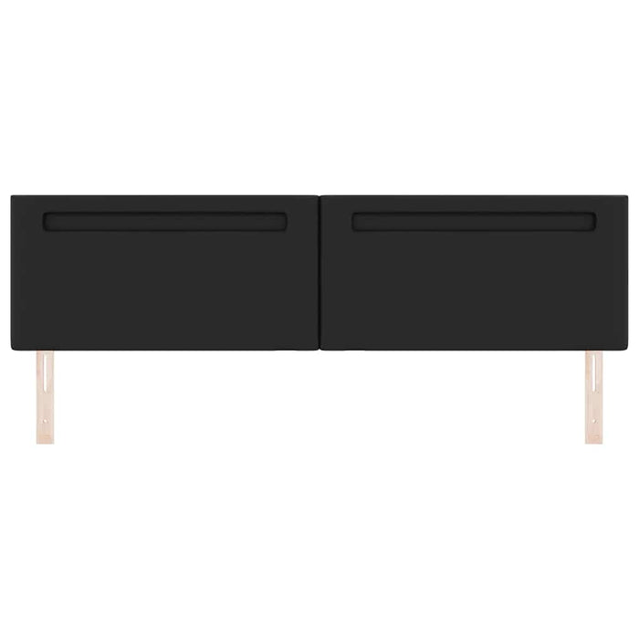 Tăblie cap Pe perete cu headboard Manual Negru 200 cm PVC - WALTI WALTI