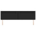 Tăblie cap Pe perete cu headboard Manual Negru 200 cm PVC - WALTI WALTI